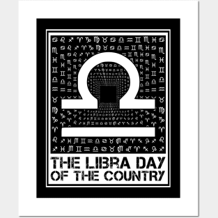 THE LIBRA DAY OF THE COUNTRY Posters and Art